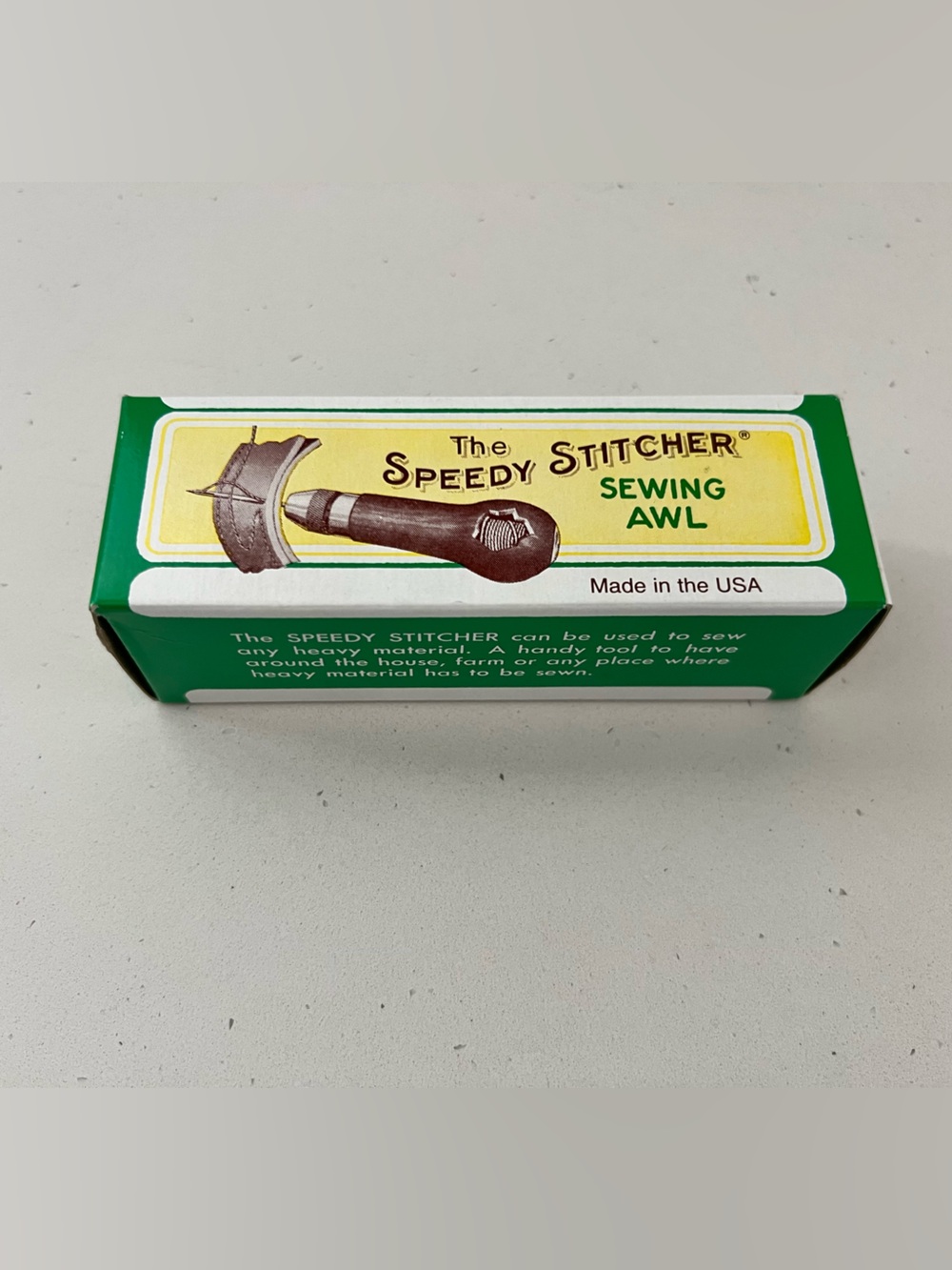 The Speedy Stitcher Sewing Awl NIB Original Box Made USA Leather Canvas
